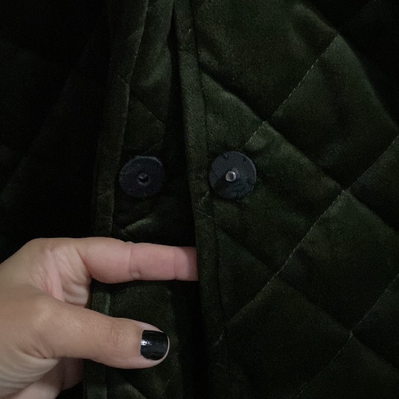 Quilted Velvet Coat - Picture 4 of 9